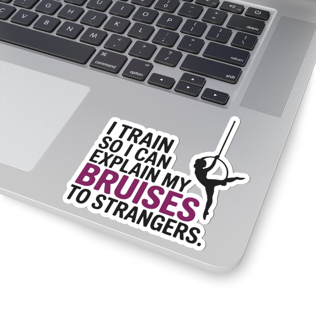 Aerial Lyra Sticker – Funny Bruises Quote Decal for Aerialists Circus Arts Trainers and Acrobatic Performers