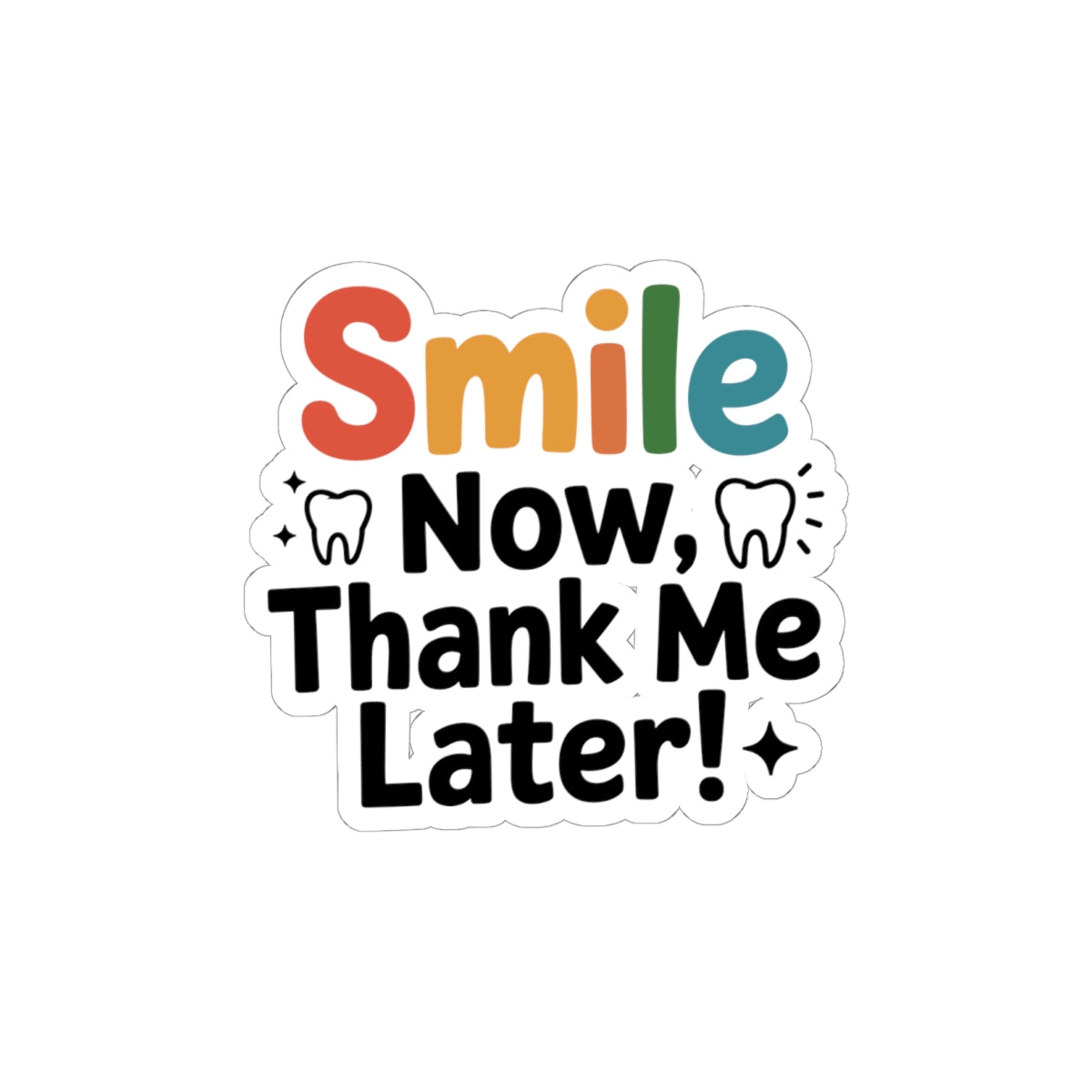 Smile Designer Sticker - Dental Artistry Vinyl Decal for Cosmetic Lab Technicians