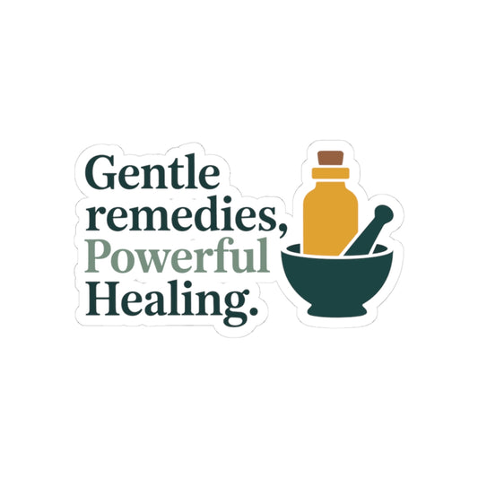 Homeopathy Healing Sticker - Gentle Yet Powerful Vinyl Decal for Homeopaths, Natural Medicine Enthusiasts