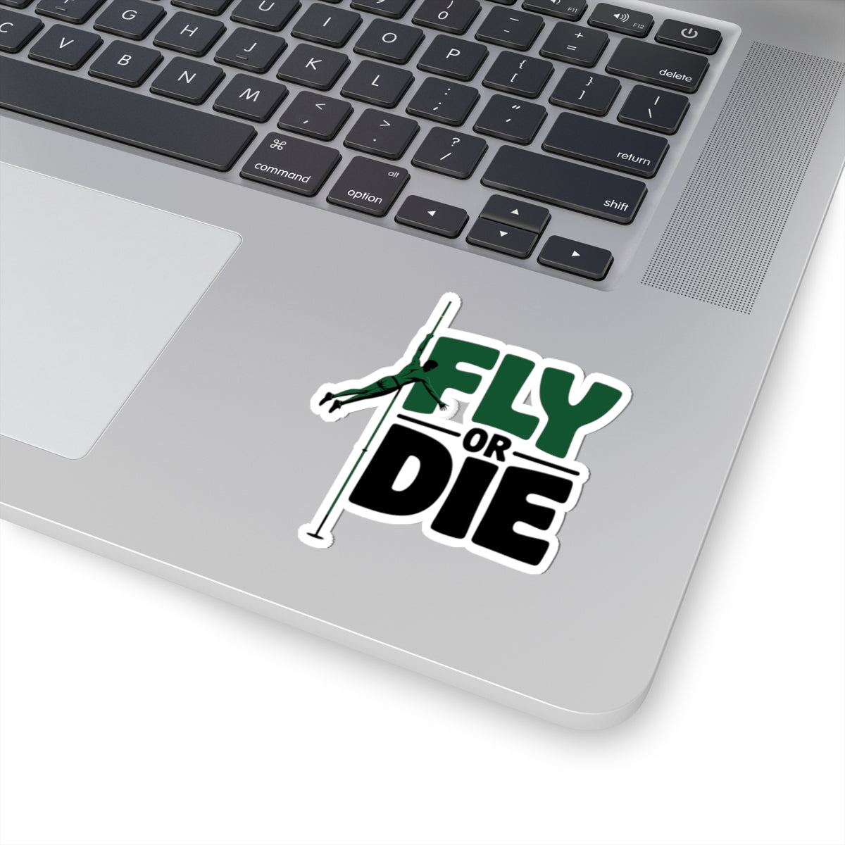 Pole Vault Sticker – Fierce Fly or Die All-In Sport Decal for Track & Field Athletes Teen Vaulters