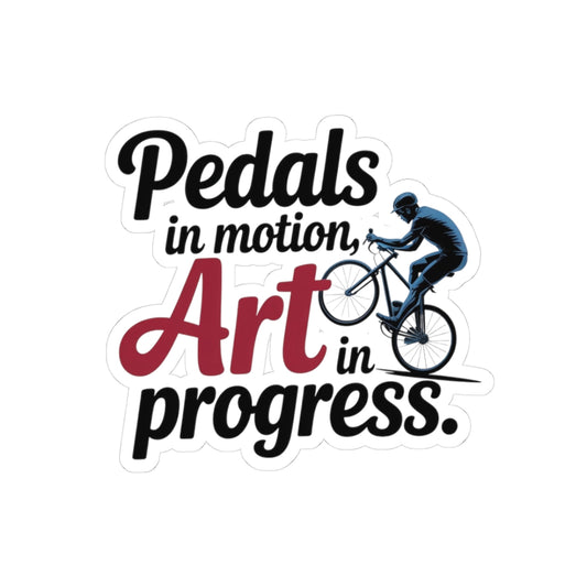 Creative Indoor Cycling Sticker - Motion Art Bike Vinyl Decal for Unicycle Performers, Gymnastic Teams, Passionate Fans