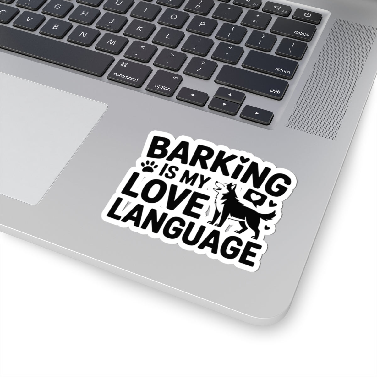 Vocal Husky Sticker - Barking Love Language Vinyl Decal for Talkative Dog Lovers