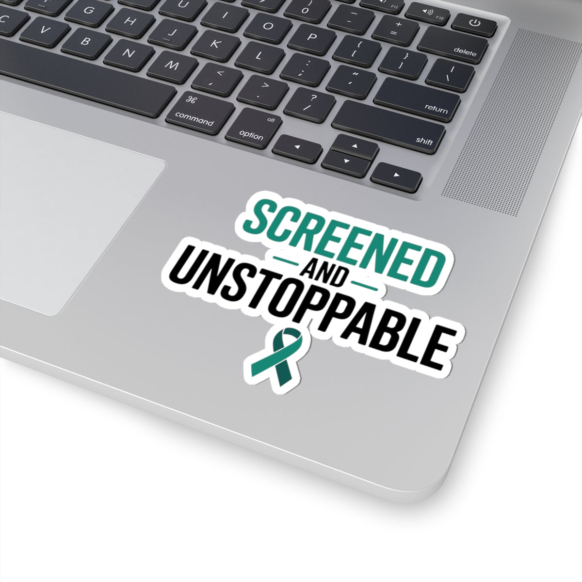 Cervical Health Pride Sticker - Screened and Unstoppable Vinyl Decal