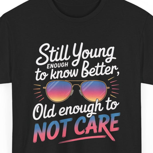 50th Birthday T-Shirt for Women Men - Still Young Old Enough Not Care Vintage Birthday Party Gift Tee Celebration Fifty