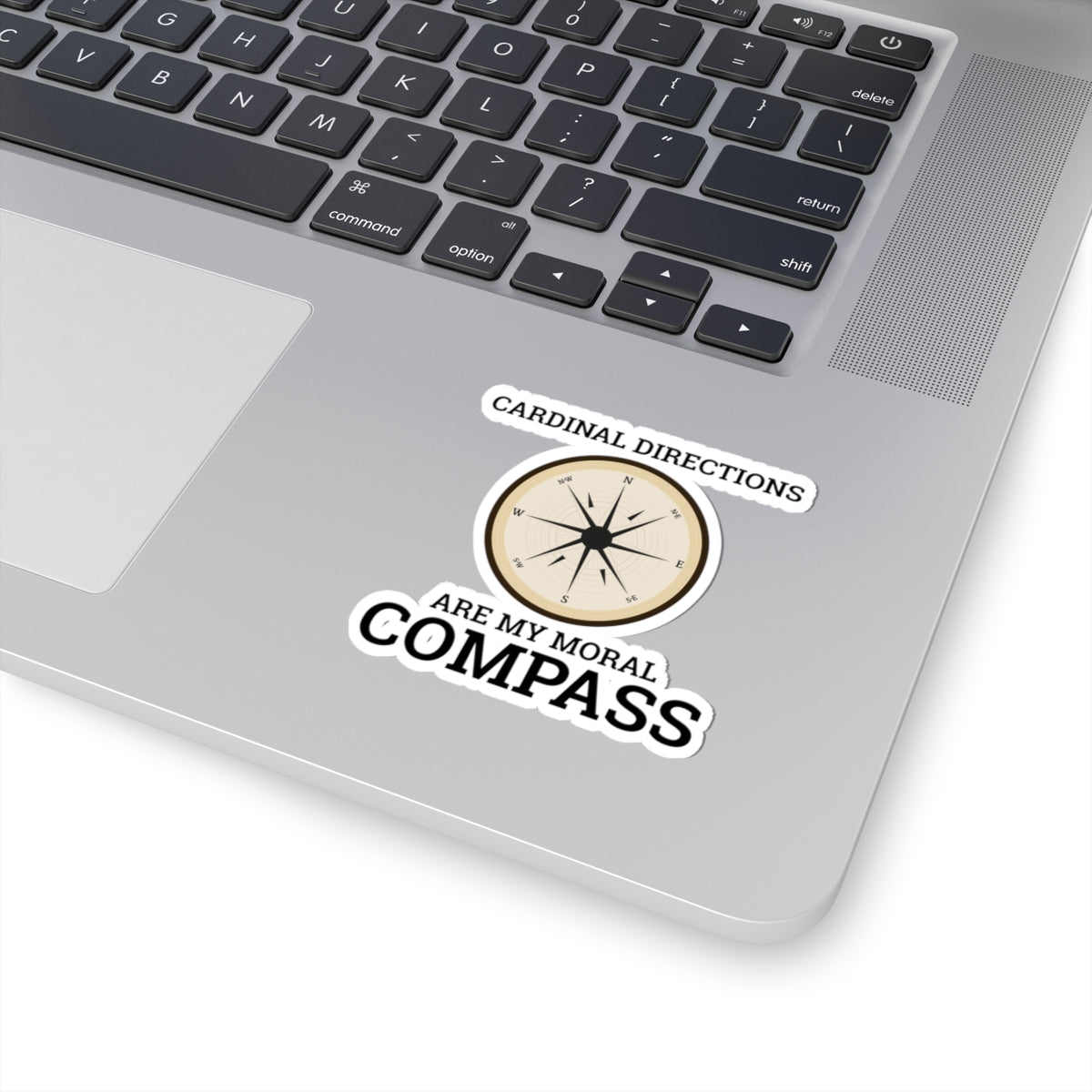 Principled Cartography Sticker - Moral Compass Vinyl Decal for Licensed Surveyors & GIS Ethicists
