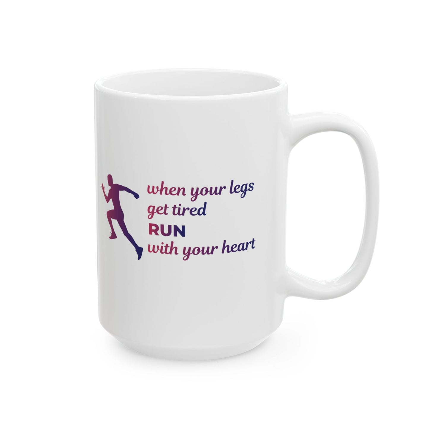 Running Mug - Motivational Runner Gift, Inspirational Running Quote