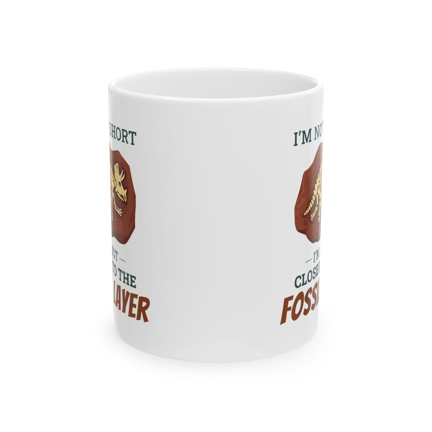 Dinosaur Fossil Mug - Closer to the Fossil Layer Design