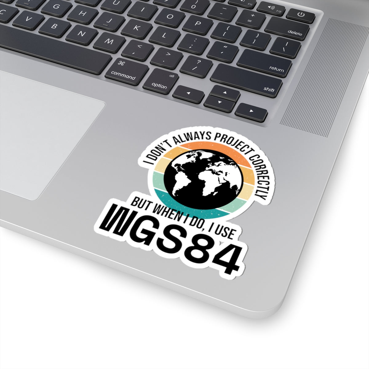 Precision Cartography Sticker - WGS84 Projection Vinyl Decal for GIS Analysts & Surveyors