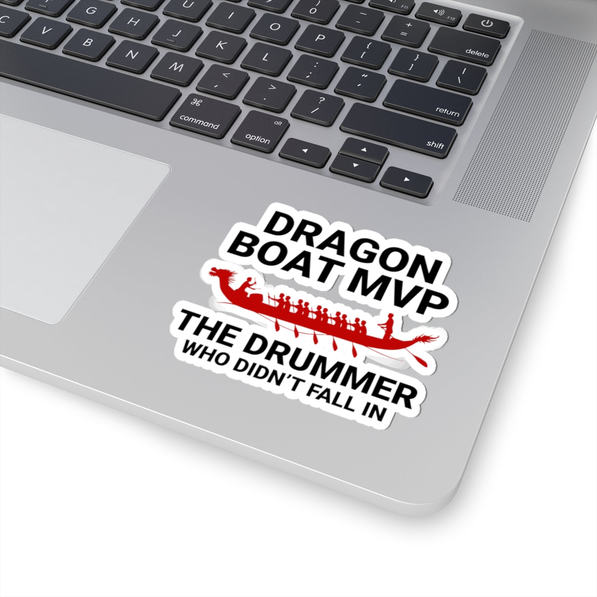 Playful Dragon Boat Crew Sticker - Drummer MVP Vinyl Decal for Rowing Teams and Fans