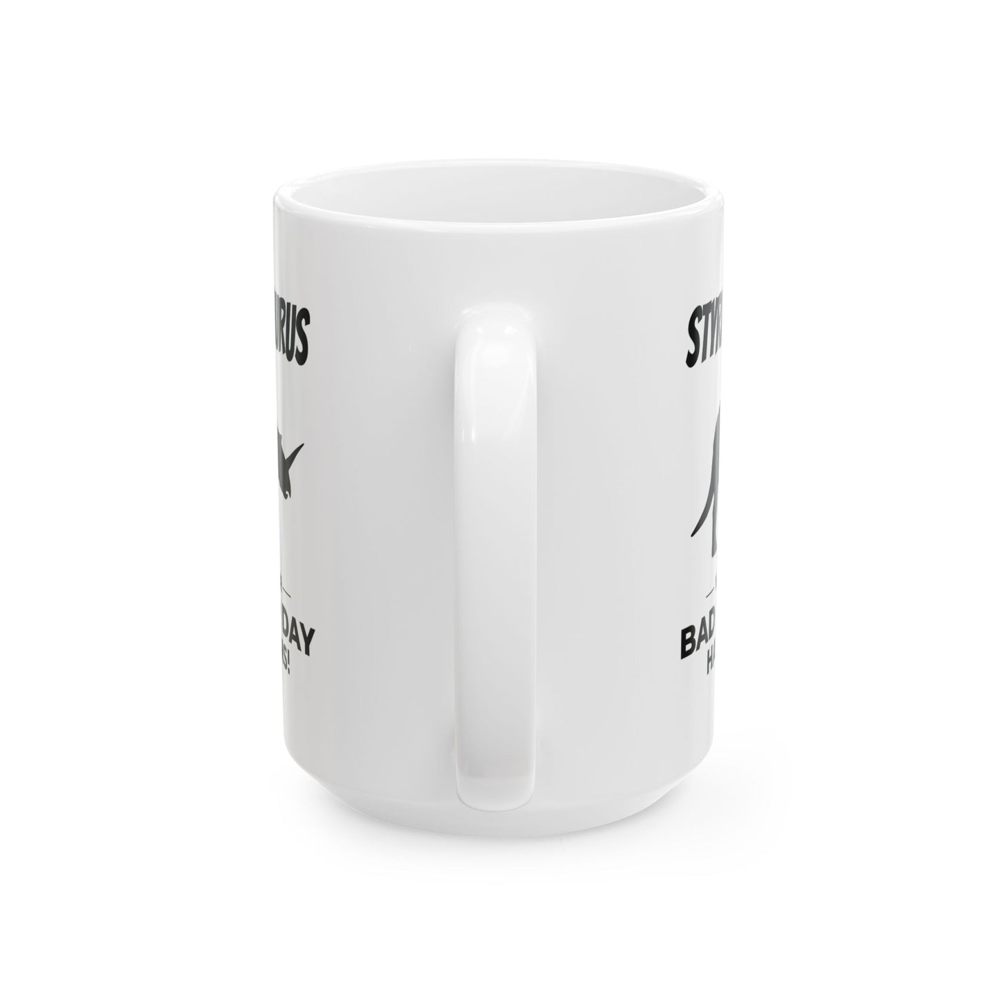 Taza con fósil de dinosaurio - Styracosaurus, cuernos - Regalo con humor sobre dinosaurios 