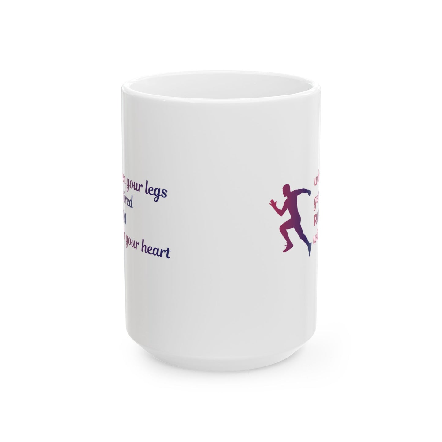 Running Mug - Motivational Runner Gift, Inspirational Running Quote