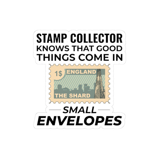 Stamp Collector Sticker - Philatelist Humor Vinyl Decal for Postal History Enthusiasts