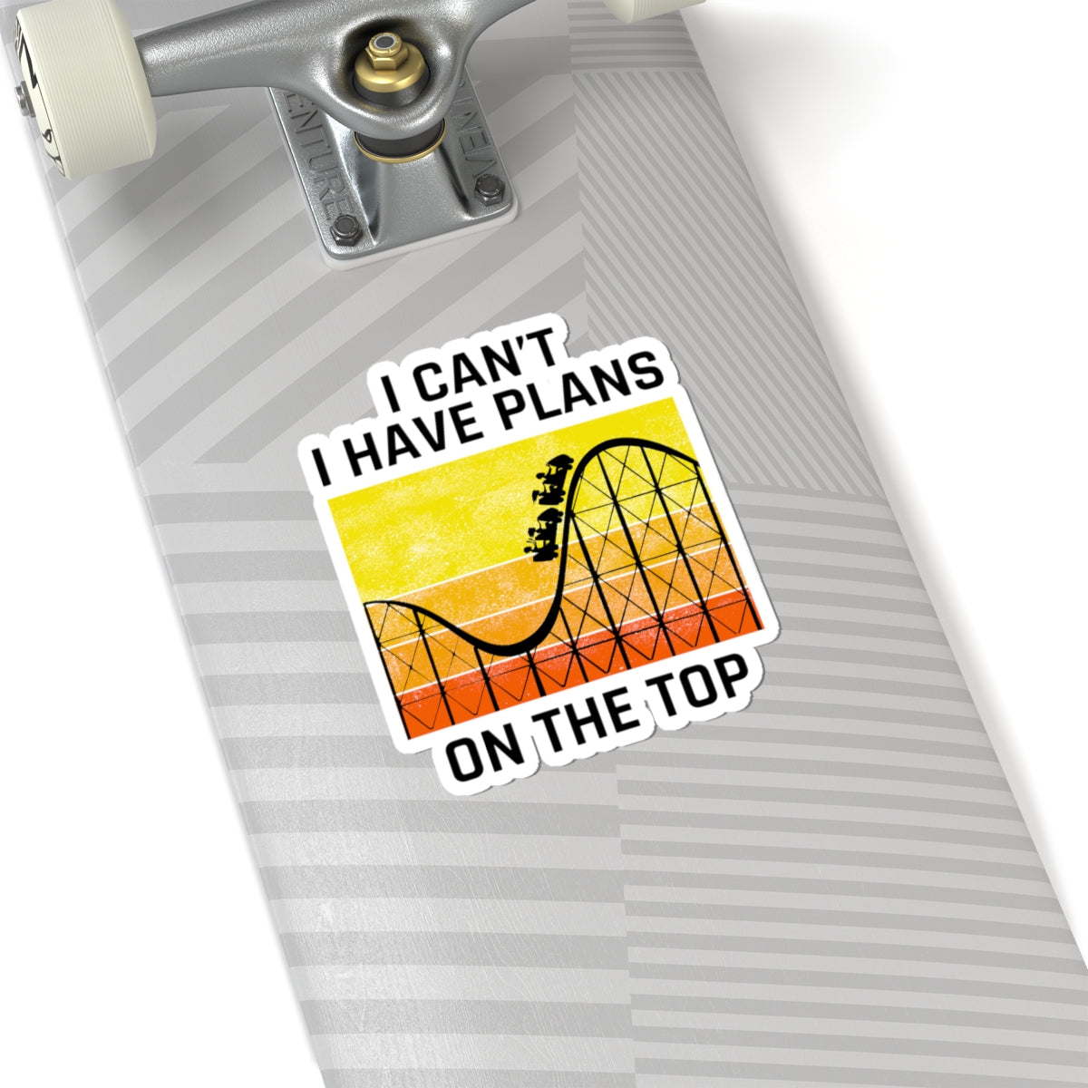 Roller Coaster Thrill Sticker - Amusement Park Vinyl Decal for Ride Enthusiasts & Adventure Seekers