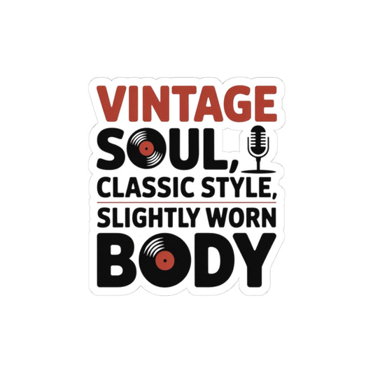 Retro 50th Birthday Sticker - Funny Vintage Vinyl Decal for Men, Women, Music Lovers Turning Fifty