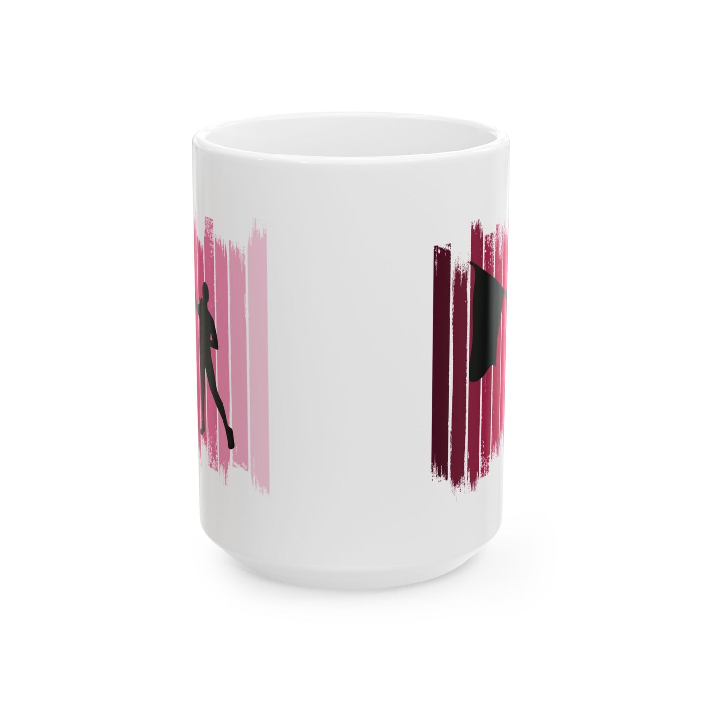 Color Guard Mug | Flag Team Performance Silhouette Art Gift