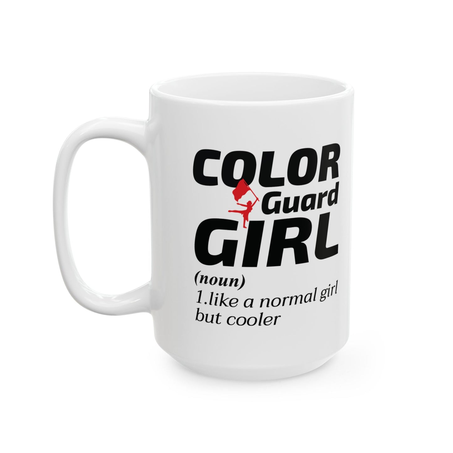 Color Guard Girl Mug | Flag Team Dance Performance Marching Band Gift