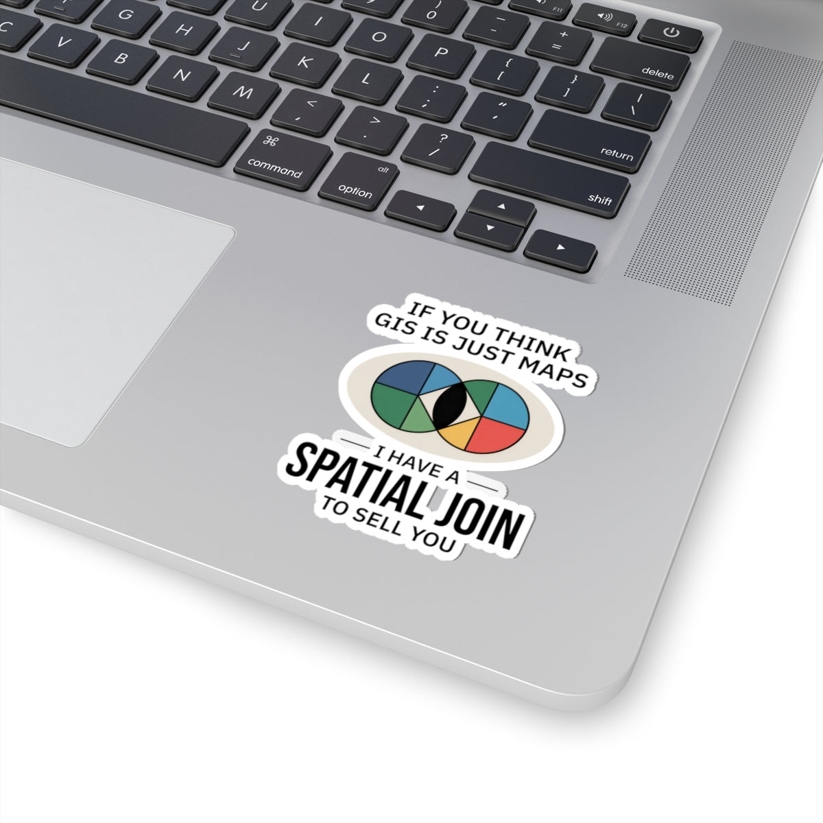 "GIS Humor Sticker - Spatial Join Vinyl Decal for Data Analysts & Mappers"