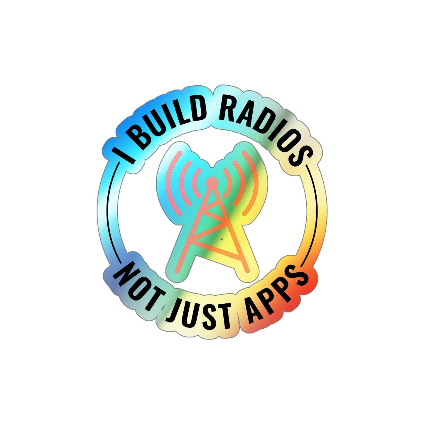 Ham Radio Morse Code Sticker - DXing Holographic Decal