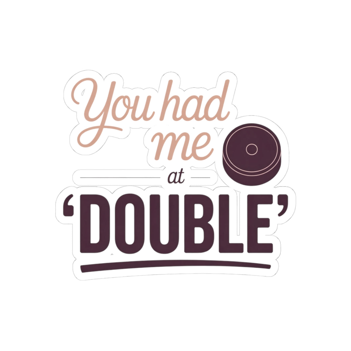Backgammon Doubling Sticker – Funny Romantic Game Quote Decal for Board Game Players & Cube Fans