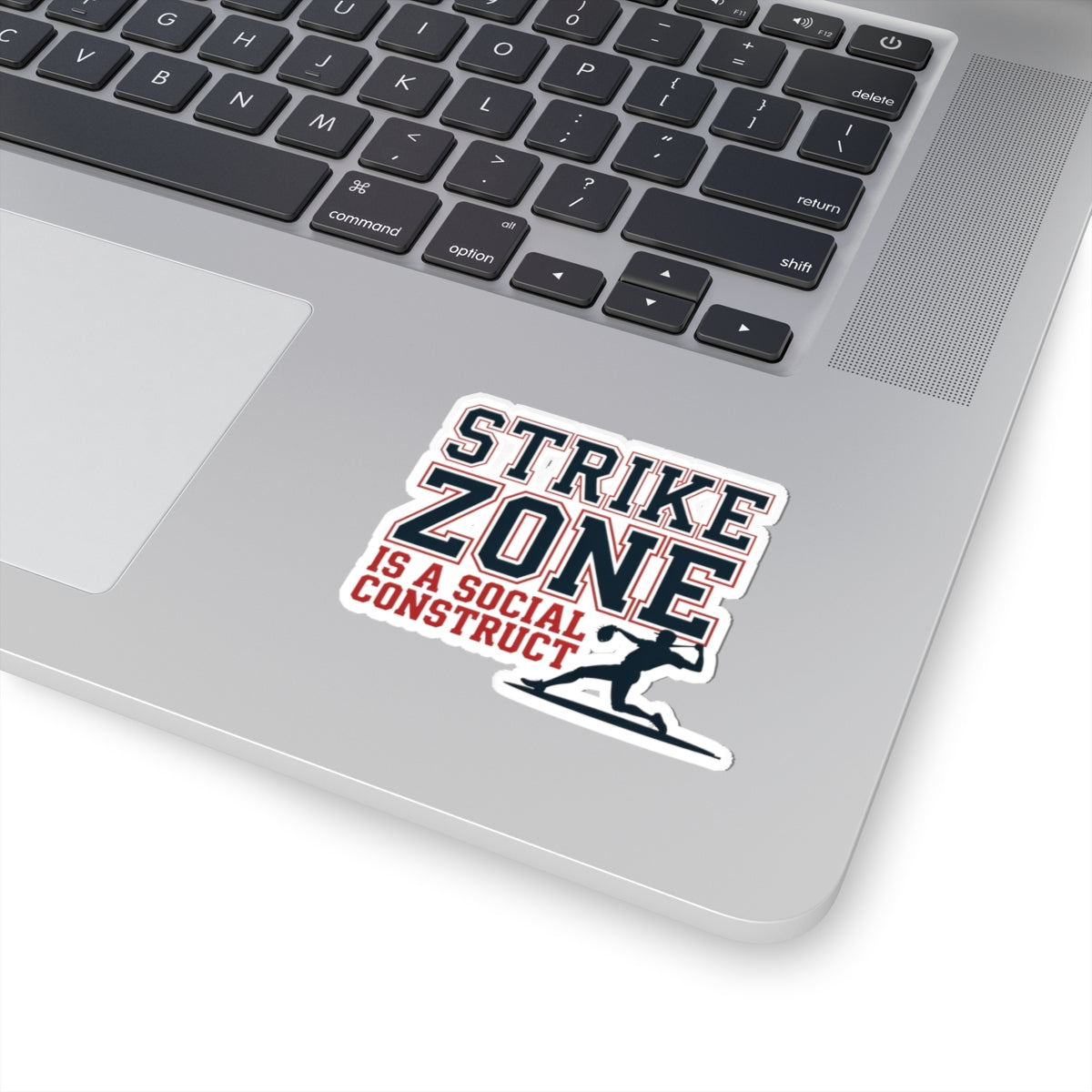Baseball Pitcher Sticker – Funny Varsity Style Strike Zone Humor Decal for Pitchers Coaches