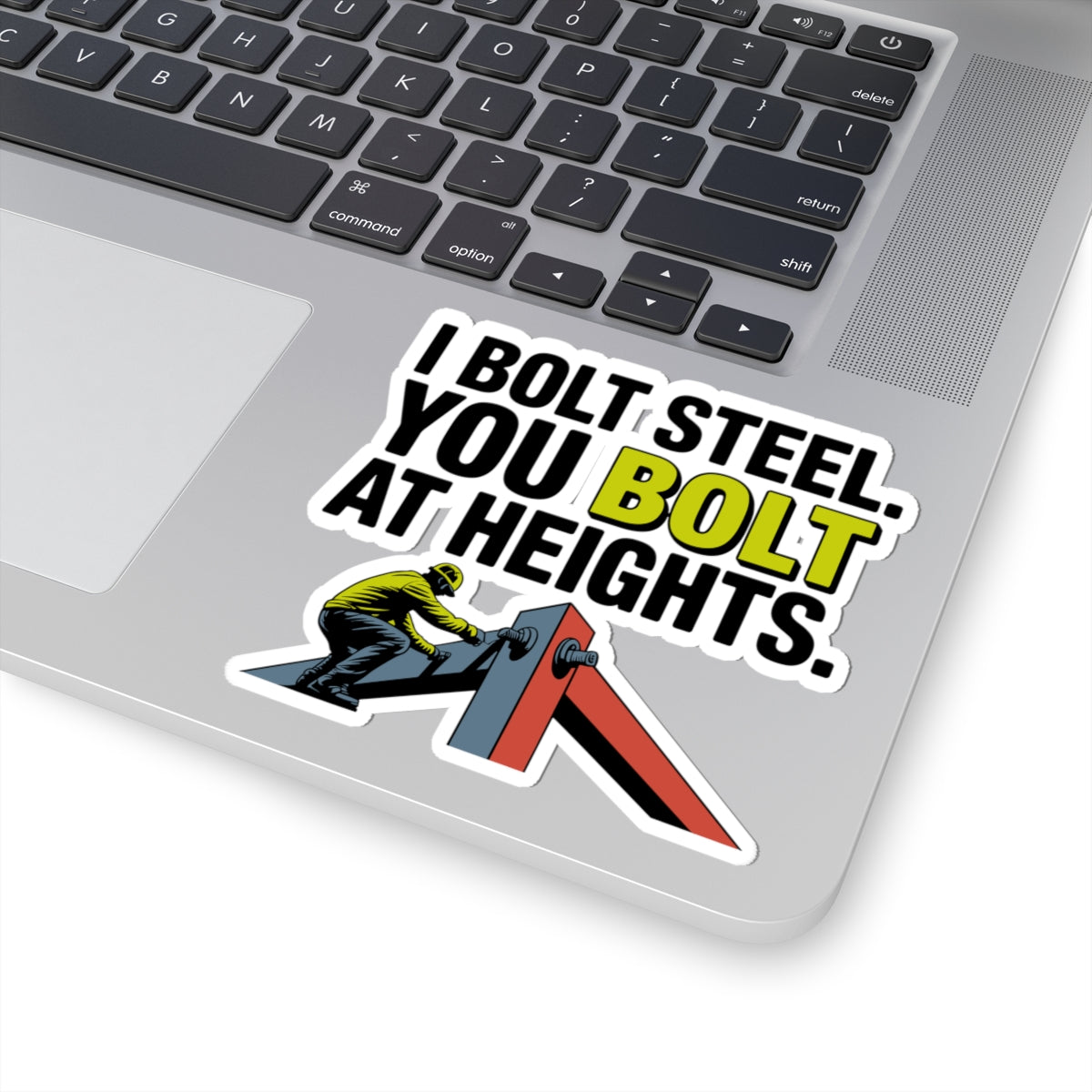 Structural Steel Sticker - I Bolt Steel Vinyl Decal for Ironworkers & Erectors