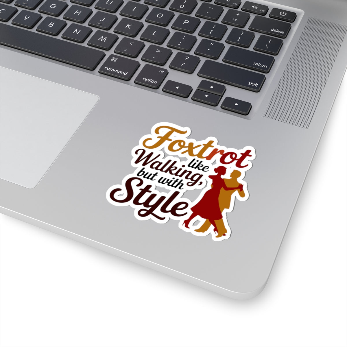 Foxtrot Style Sticker - Elegant Walking Vinyl Decal for Dancers, Ballroom Enthusiasts
