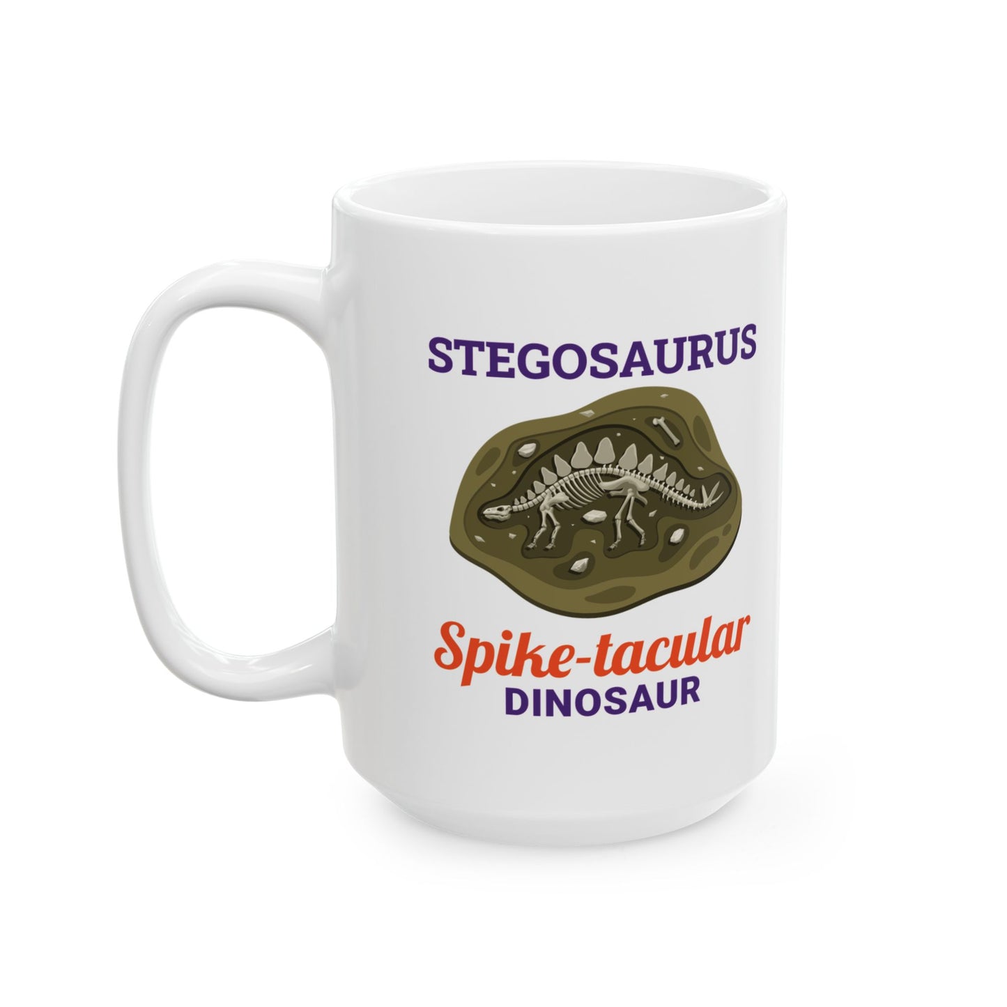 Stegosaurus Dinosaur Fossil Mug - Spike-tacular Design