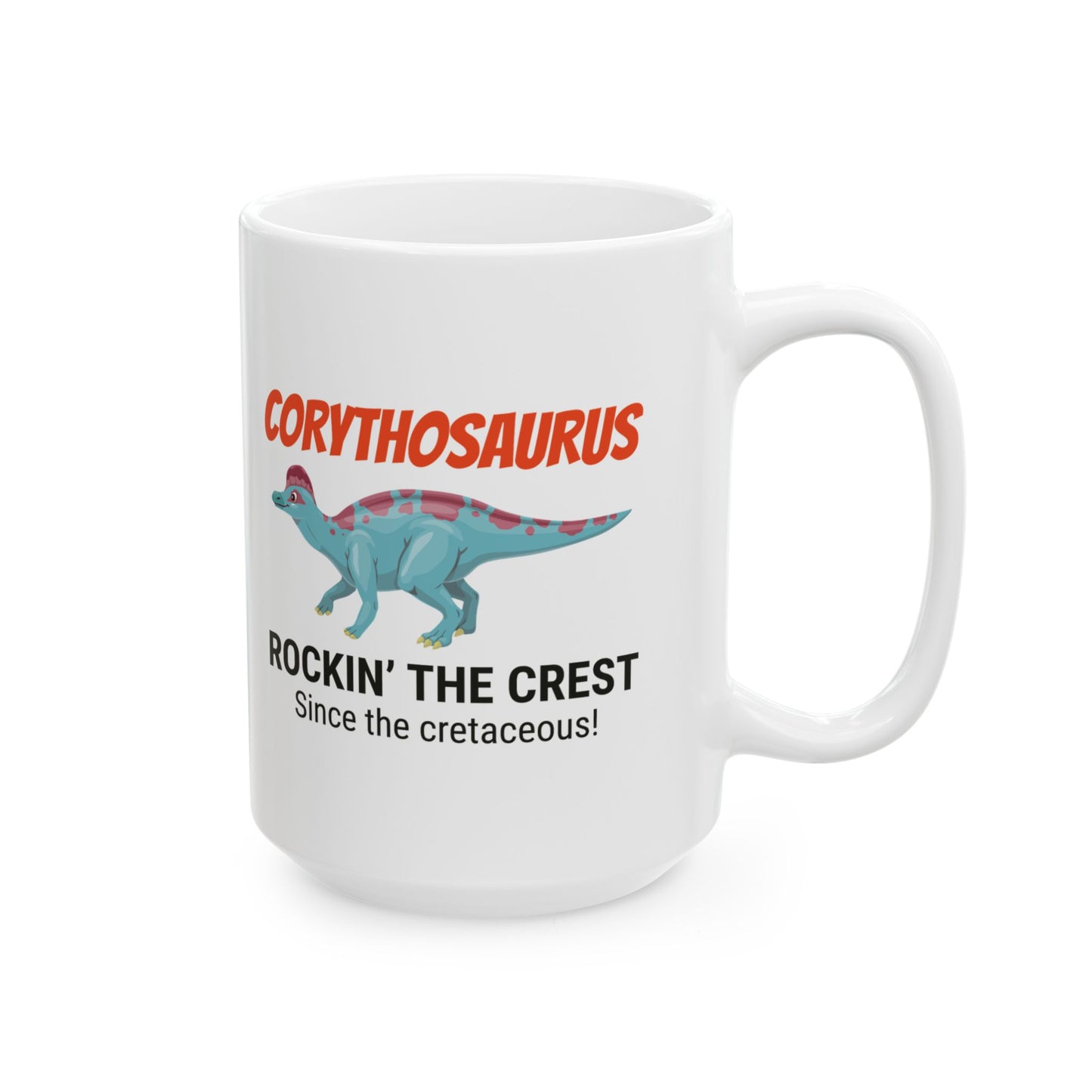 Dinosaur Fossil Mug - Corythosaurus, Crest - Dino Humor Mug