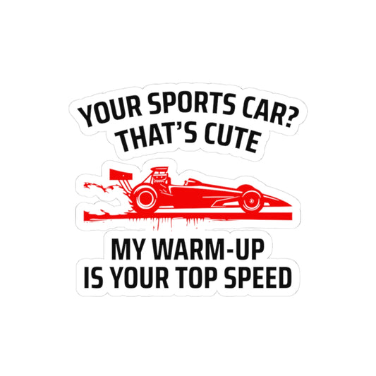 Dragster Drag Racing Sticker Vinyl - Quarter Mile Decal for Speed Enthusiasts