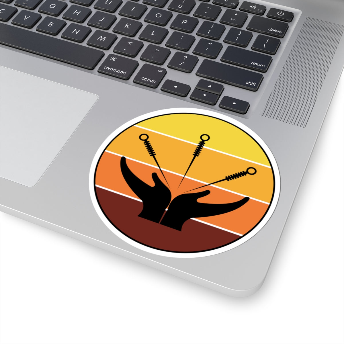 Acupuncture Symbol Sticker - Needle Therapy Vinyl Decal for Acupuncturists, TCM Practitioners