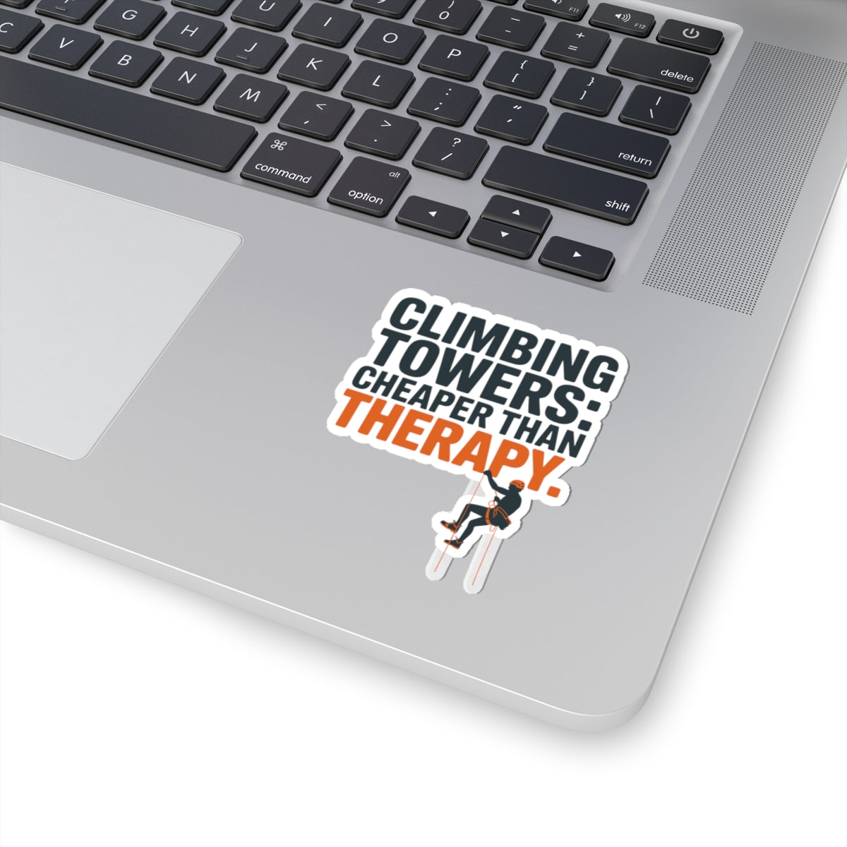 Tower Climber Sticker - Cheaper Than Therapy Vinyl Decal for Telecom Technicians