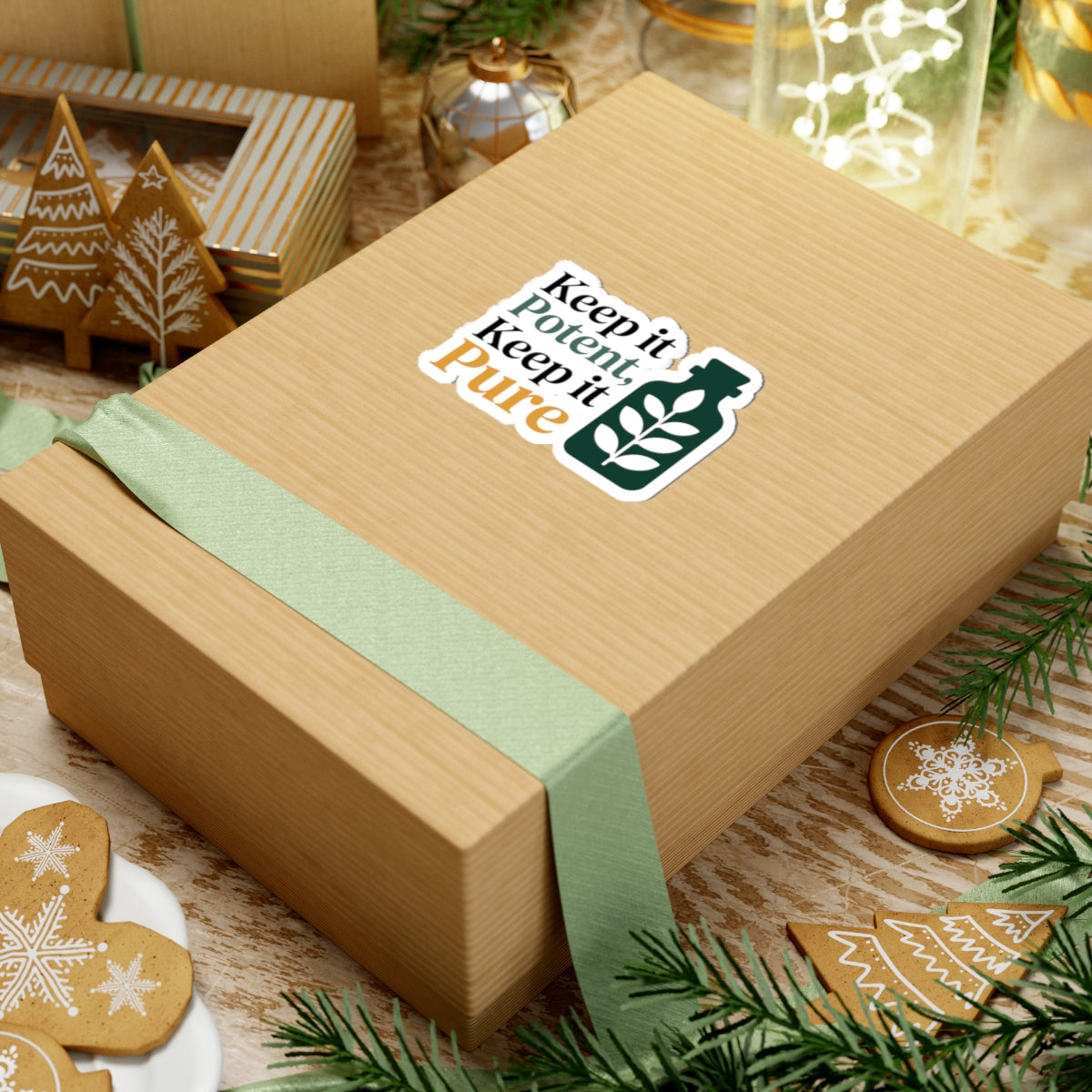 Homeopathy Purity Sticker - Potent Pure Remedies Vinyl Decal for Homeopaths, Natural Medicine Purists