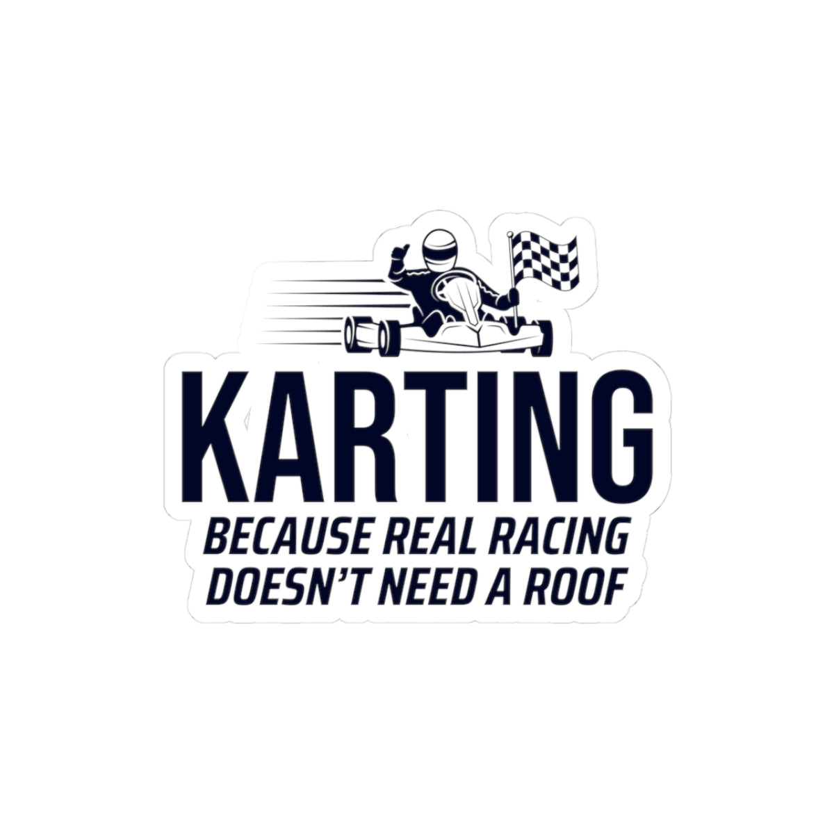 Go Kart Racing Sticker Vinyl - Real Racing Design for Enthusiasts