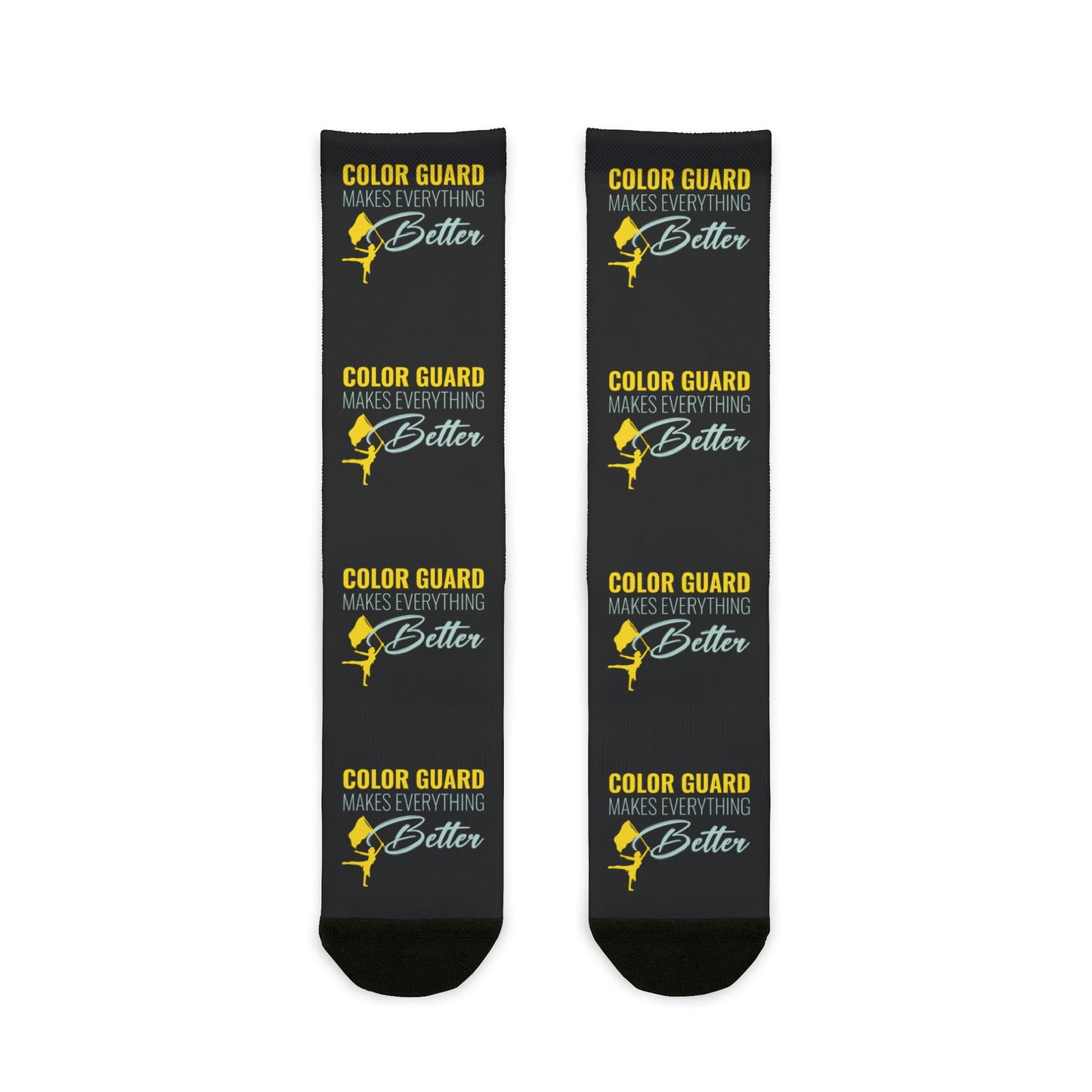 Color Guard Socks – Perfect for Performers & Marching Teams, "Color Guard Makes Everything Better"
