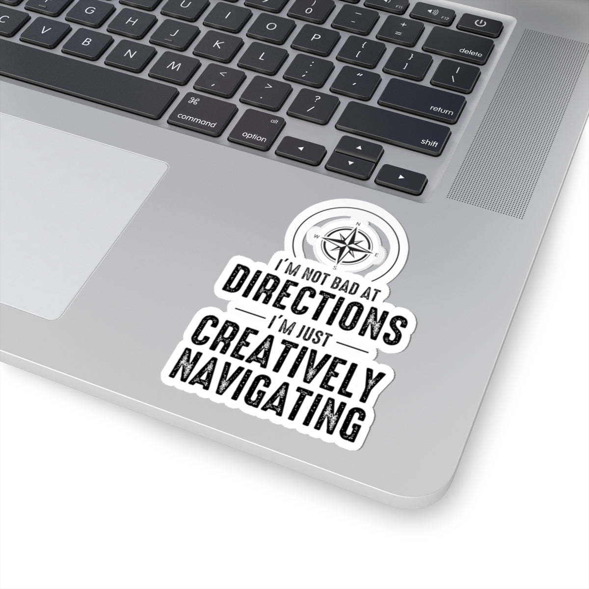 Creative Navigation Sticker - Minimalist Map Art Vinyl Decal for GIS Enthusiasts & Travelers