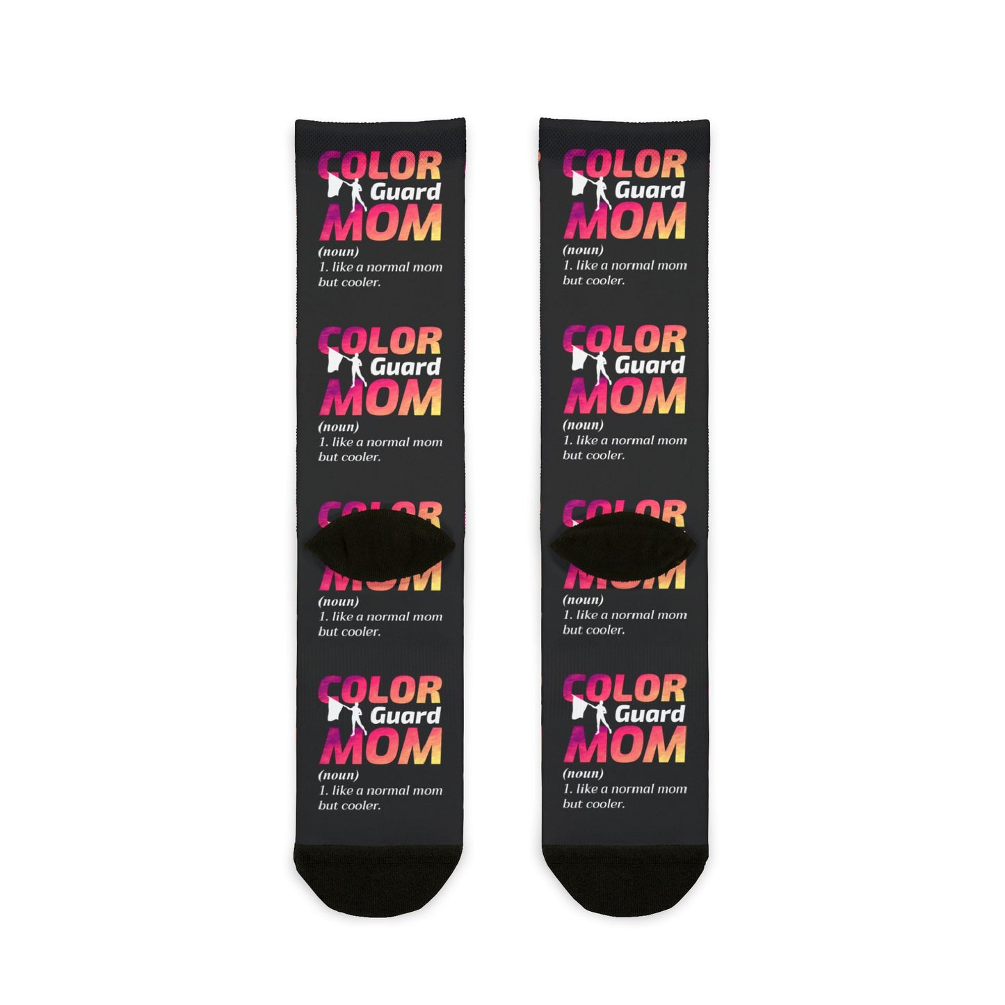 Color Guard Socks – Stylish Design for Proud Moms & Supporters