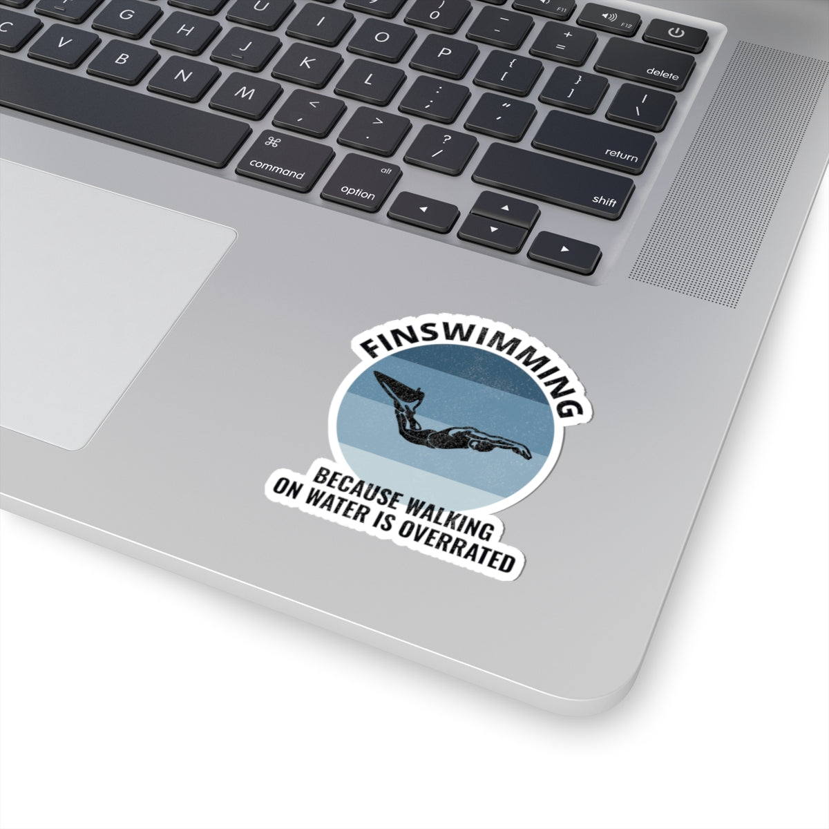 Finswimming Pride Sticker - Aquatic Speed Vinyl Decal for Swimmers & Water Sport Athletes