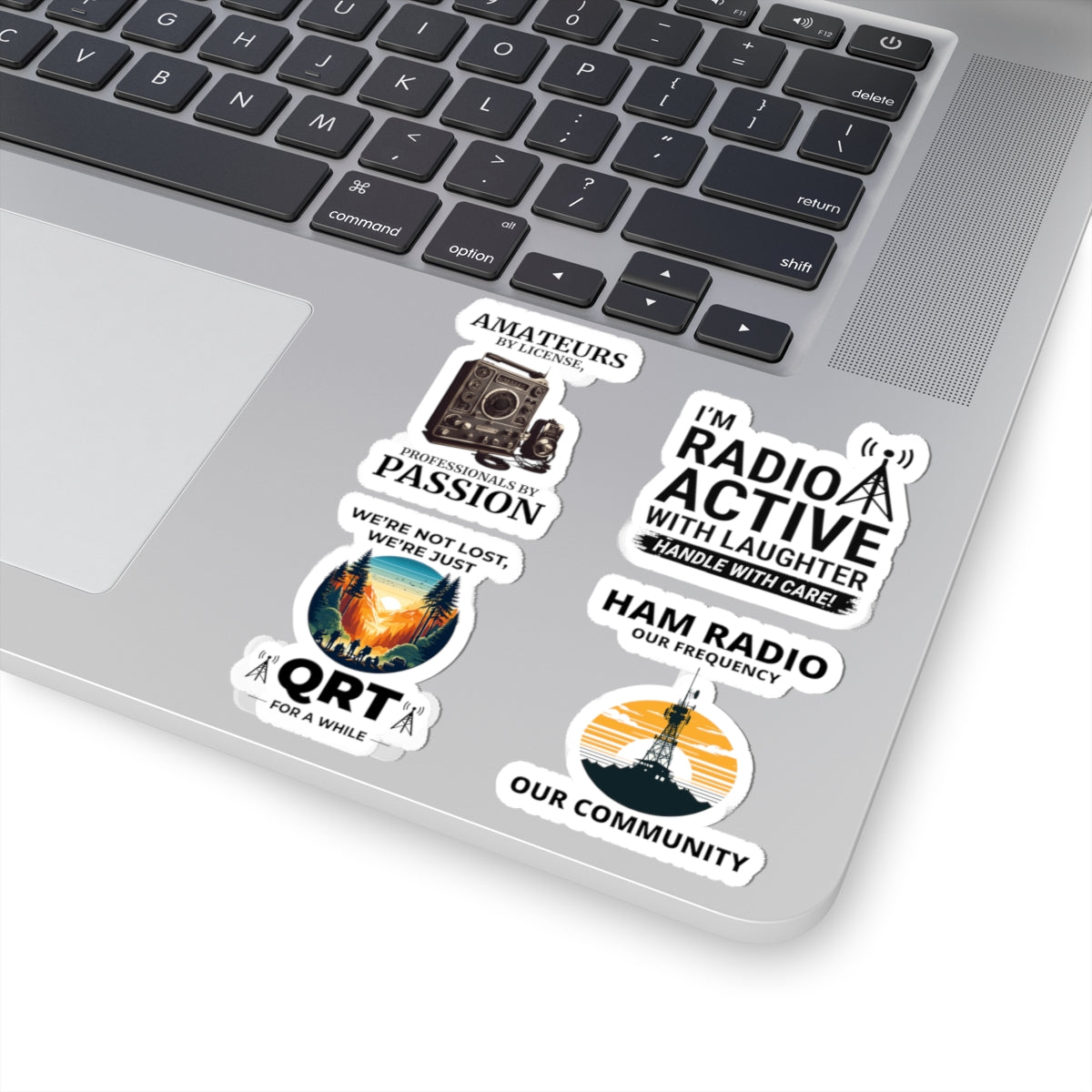 Ham Radio Sticker Pack – 4 PCS Funny Amateur Radio Decals for Licensed Operators Hobbyists