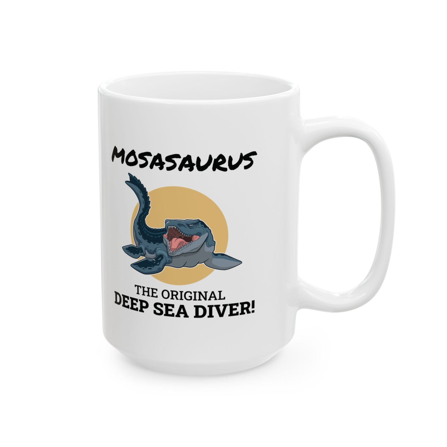 Dinosaur Fossil Mug - Mosasaurus, Marine - Paleontology Mug