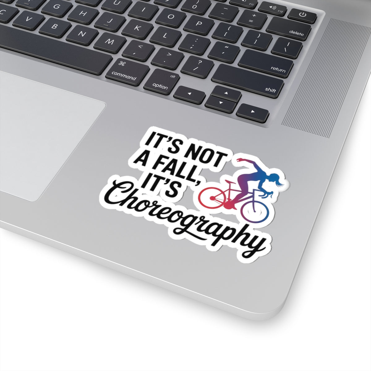 Funny Artistic Cycling Sticker - Choreography Bike Vinyl Decal for Rhythmic Gymnastic Athletes, Coach, Studio Riders