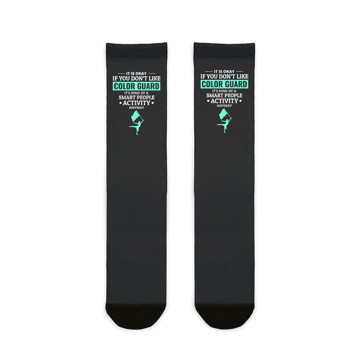 Color Guard Socks – Bold Design for Performers, "Smart People Hobby"