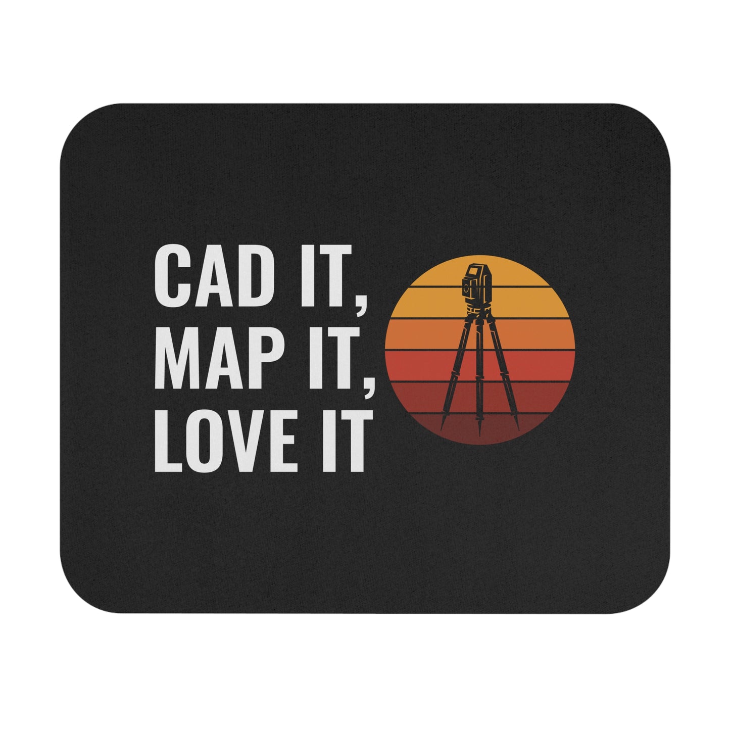 CAD Mapping Engineering Mouse Pad - Surveying Non-Slip Rubber Base for Designers & Geomatics Professionals