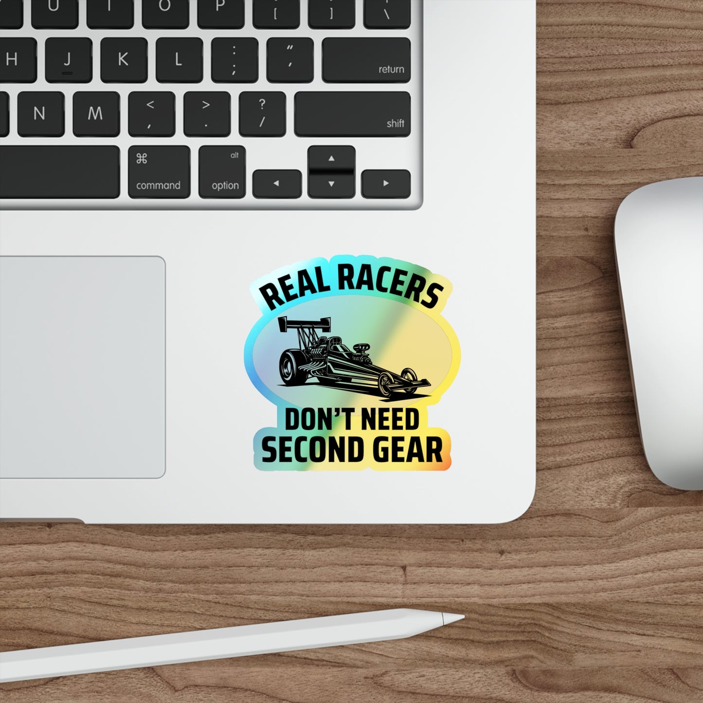 Dragster Drag Racing Holographic Stickers Vinyl – Straight Line Speed Decal for Track Warriors