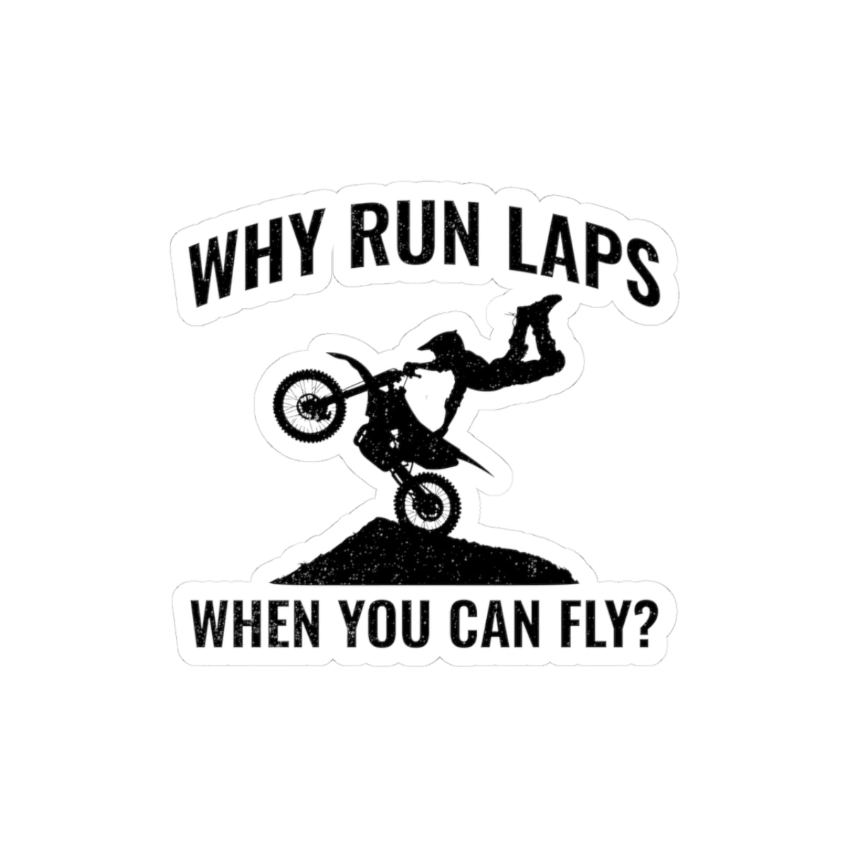 Motocross Sticker Vinyl Dirt Bike Racing Off-Road Motorcycle Decal for Thrill Seekers