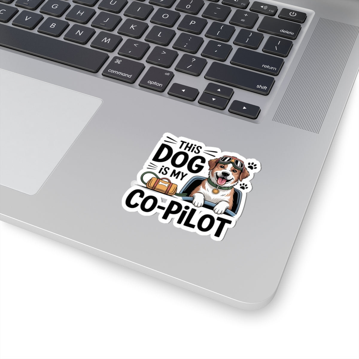 Funny Dog Training Sticker - Pet Co-Pilot Humor Vinyl Decal for Puppy Parents Animal Lovers Travel Enthusiasts