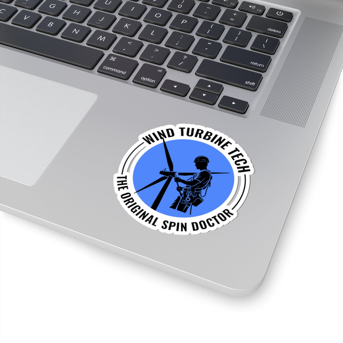 Wind Turbine Tech Sticker - Original Spin Doctor Vinyl Decal for Technicians, Mechanics