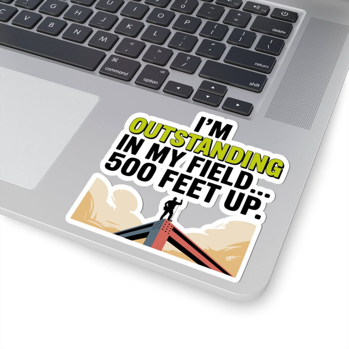 Structural Steel Sticker - Outstanding Height Vinyl Decal for Ironworkers & Erectors
