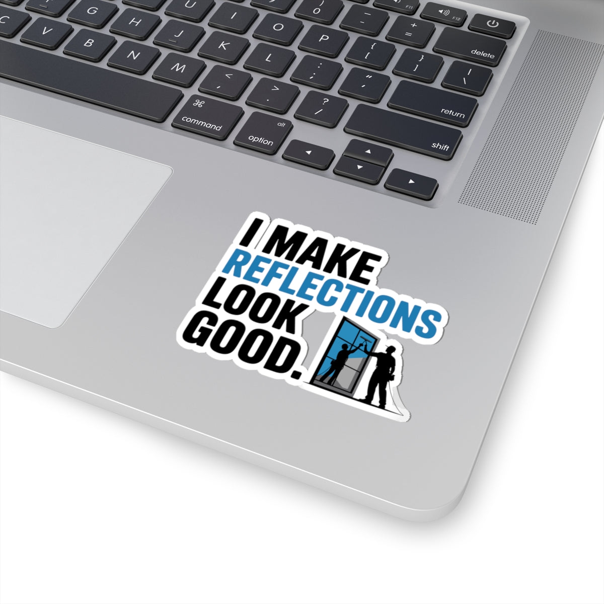 Window Cleaner Sticker - Reflection Maker Vinyl Decal for Professionals & Technicians