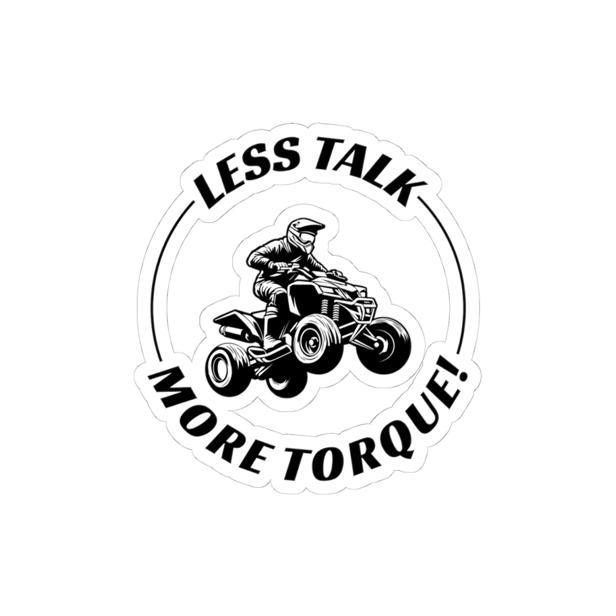 ATV Racing Sticker Vinyl - Extreme Quad Bike Decal for Off-Road Enthusiasts & Dirt Racing Fans