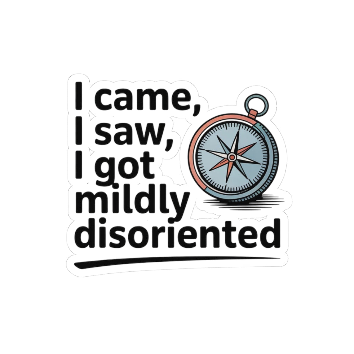 Wanderer's Map Sticker - Minimalist Travel Vinyl Decal for Adventurers & Explorers